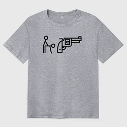 Мужская футболка оверсайз Sex Pistols знаками