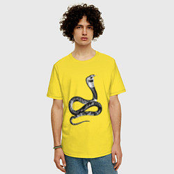Футболка оверсайз мужская Кобра Cobra, цвет: желтый — фото 2