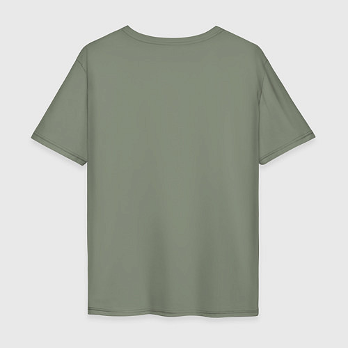 Мужская футболка оверсайз Медведь и треугольные горы / Авокадо – фото 2