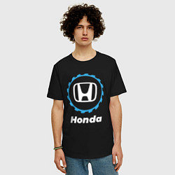 Футболка оверсайз мужская Honda в стиле Top Gear, цвет: черный — фото 2