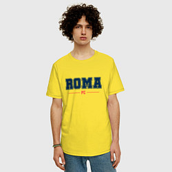 Футболка оверсайз мужская Roma FC Classic, цвет: желтый — фото 2