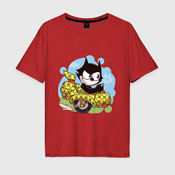Мужская футболка оверсайз Felix - the cat