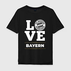 Футболка оверсайз мужская Bayern Love Classic, цвет: черный