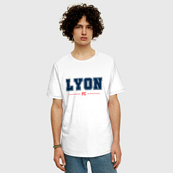 Футболка оверсайз мужская Lyon FC Classic, цвет: белый — фото 2