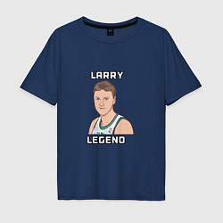 Футболка оверсайз мужская Larry Legend, цвет: тёмно-синий