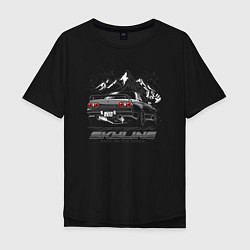 Мужская футболка оверсайз Nissan Skyline Скайлайн