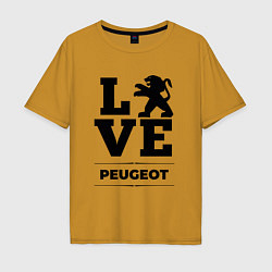 Мужская футболка оверсайз Peugeot Love Classic