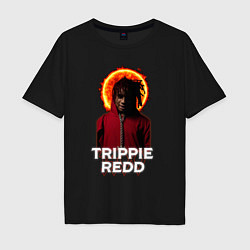 Футболка оверсайз мужская TRIPPIE REDD 1400, цвет: черный