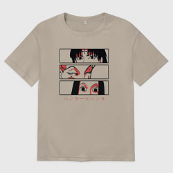 Мужская футболка оверсайз Hunter x Hunter Хисока, Иллуми, Куроро