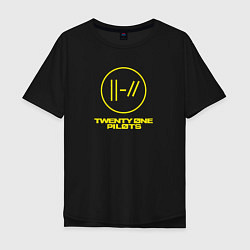 Мужская футболка оверсайз Twenty one pilots, Логотип