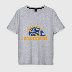 Футболка оверсайз мужская Golden State Basketball, цвет: меланж