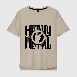 Мужская футболка оверсайз Heavy metal