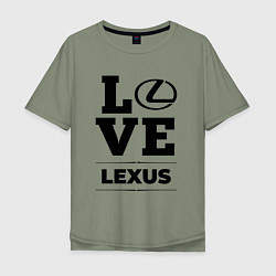 Футболка оверсайз мужская Lexus Love Classic, цвет: авокадо