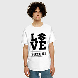 Футболка оверсайз мужская Suzuki Love Classic, цвет: белый — фото 2