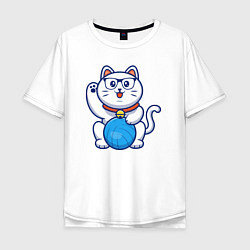 Мужская футболка оверсайз Hello Cat