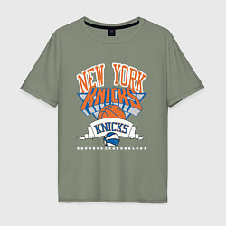 Мужская футболка оверсайз NEW YORK KNIKS NBA