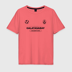 Мужская футболка оверсайз Galatasaray Униформа Чемпионов