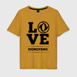 Футболка оверсайз мужская Dongfeng Love Classic, цвет: горчичный