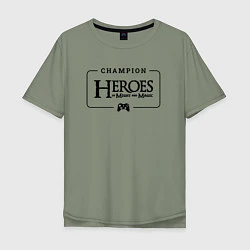 Мужская футболка оверсайз Heroes of Might and Magic Gaming Champion: рамка с