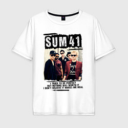 Футболка оверсайз мужская SUM 41 PIECES, цвет: белый