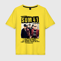 Футболка оверсайз мужская SUM 41 PIECES, цвет: желтый