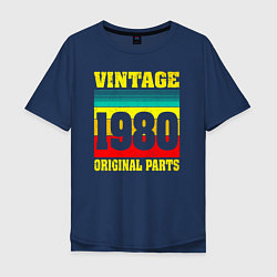 Мужская футболка оверсайз Винтаж 1980 оригинальные детали