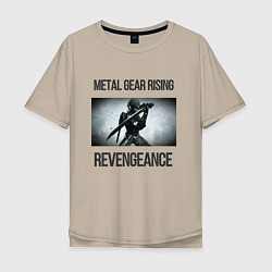 Мужская футболка оверсайз Metal Gear Rising: Revengeance - Raiden