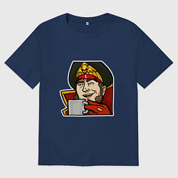 Футболка оверсайз мужская Ciaphas Cain Mug mug, цвет: тёмно-синий