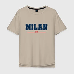 Мужская футболка оверсайз Milan FC Classic