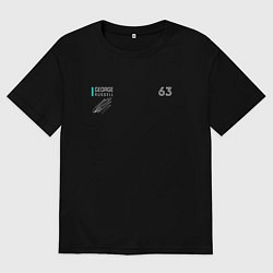 Мужская футболка оверсайз George Russell Джордж Расселл