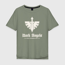 Мужская футболка оверсайз Темные ангелы лого винтаж