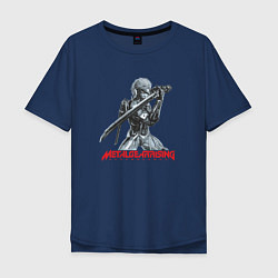 Мужская футболка оверсайз Райден из Metal Gear Rising с мечом