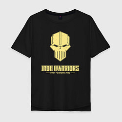 Мужская футболка оверсайз Железные воины лого винтаж