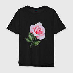 Мужская футболка оверсайз Gentle Rose