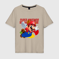 Мужская футболка оверсайз SNES - Mario