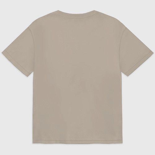 Мужская футболка оверсайз Napoli FC Classic / Миндальный – фото 2