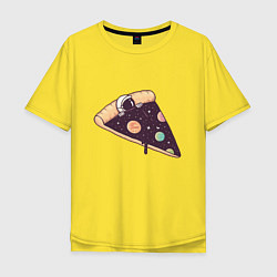 Мужская футболка оверсайз Space - Pizza