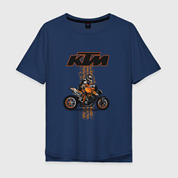 Мужская футболка оверсайз KTM Moto theme