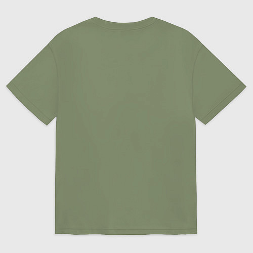 Мужская футболка оверсайз Папа идет домой / Авокадо – фото 2