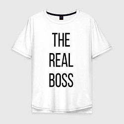 Мужская футболка оверсайз The real boss!