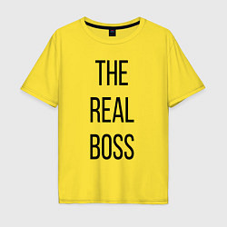 Мужская футболка оверсайз The real boss!