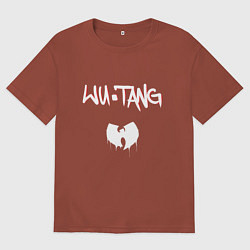 Футболка оверсайз мужская Ву-Тэнг Клэн, цвет: кирпичный