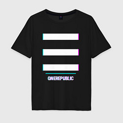 Мужская футболка оверсайз OneRepublic Glitch Rock