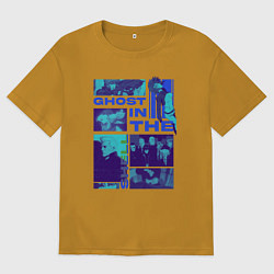 Мужская футболка оверсайз Призрак в доспехах экшен