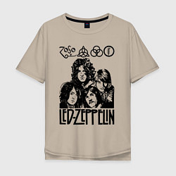 Мужская футболка оверсайз Led Zeppelin Black