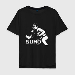 Мужская футболка оверсайз Sumo pixel art
