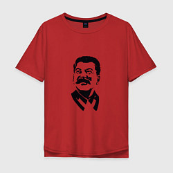 Футболка оверсайз мужская Joseph Stalin, цвет: красный