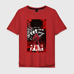 Мужская футболка оверсайз Akira anime cyberpunk