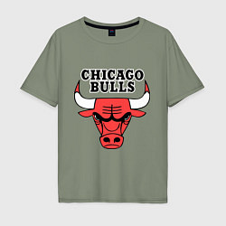 Мужская футболка оверсайз Chicago Bulls