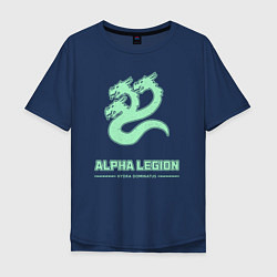Мужская футболка оверсайз Альфа легион винтаж лого гидра